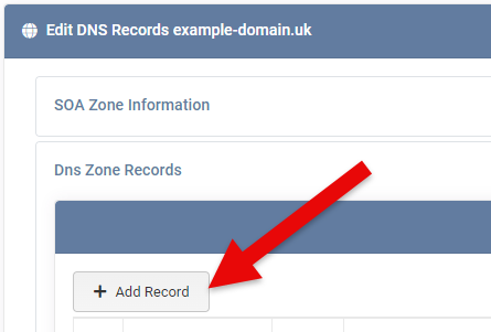 Add DNS Zone Record