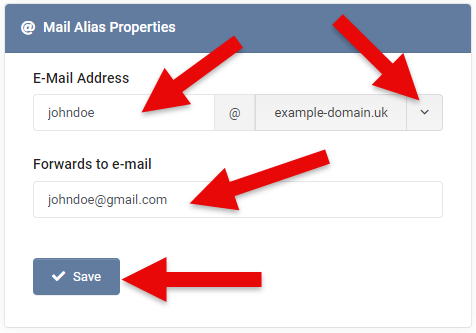 Mail Alias Properties