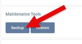 Maintenance Tools - Backup