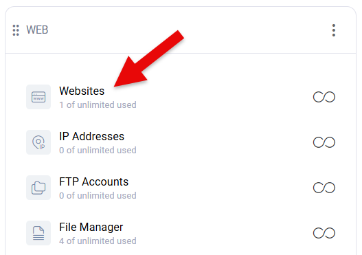 Hosting Spaces Web Sites Icon