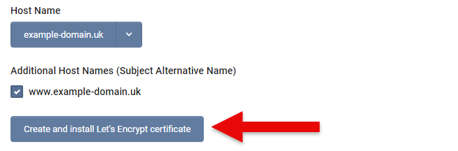 Install SSL Certificate
