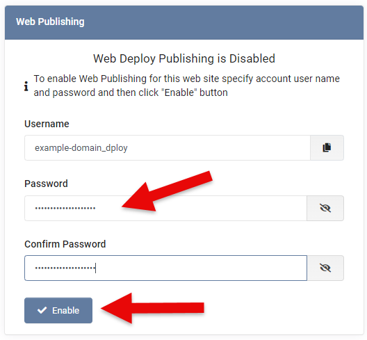 Web Deploy Settings